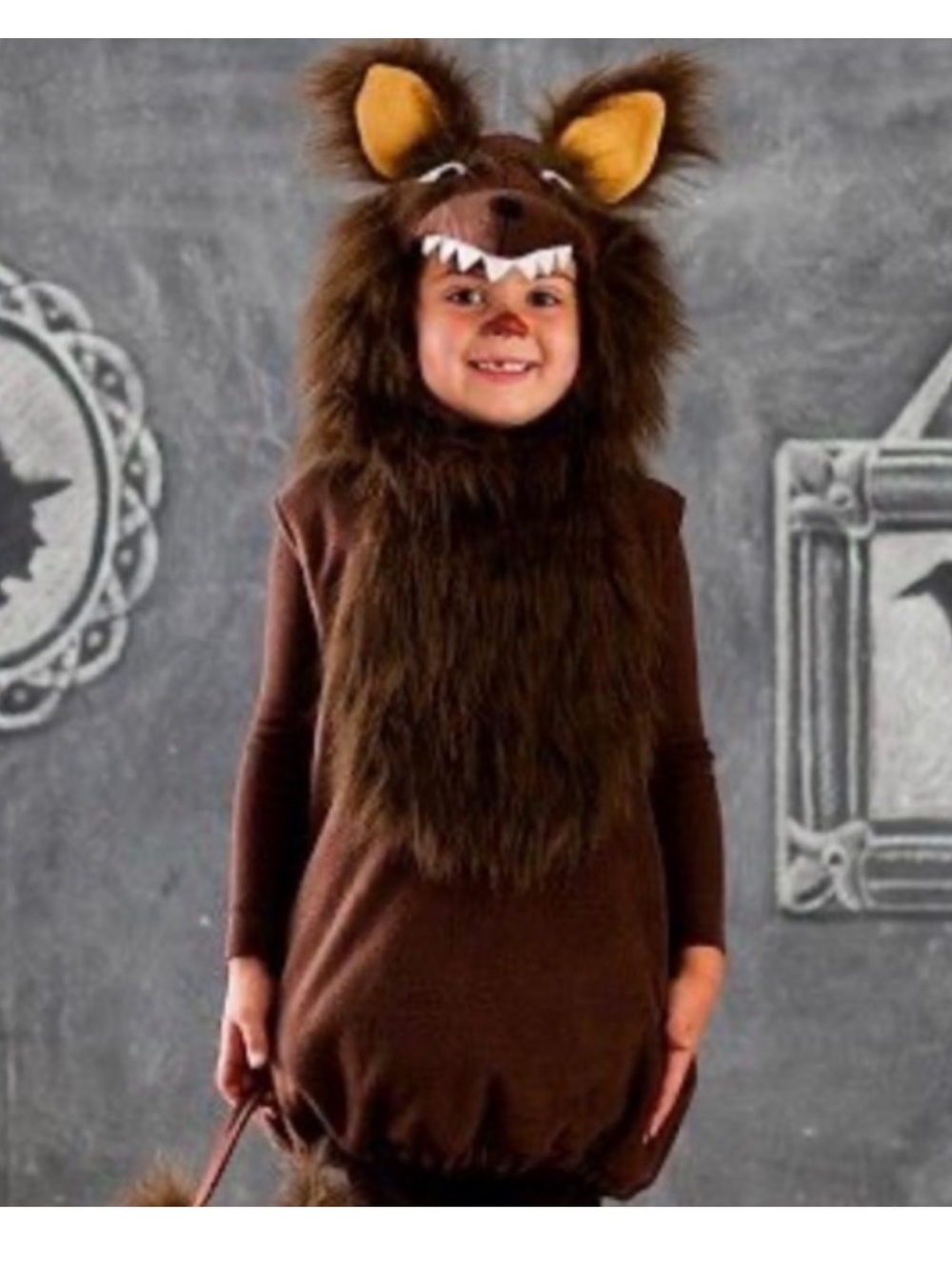 Pottery Barn Kids Wolf Werewolf Costume Sz 4-6 Halloween Trick or Treat